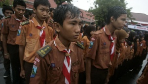 Meski Diguyur Hujan, Upacara Harkitnas Tetap Berjalan