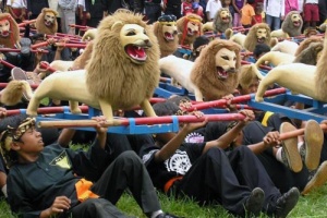Barongsai, Ondel-ondel, dan Reog di Pawai Cap Go Meh Bekasi