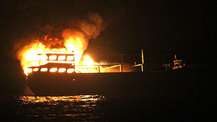 Passengers Leap Into Sea as Ferry Catches Fire in North Sulawesi Waters
