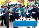 Bea Cukai Bontang Musnahkan Ratusan Batang Rokok tak Berpita Cukai