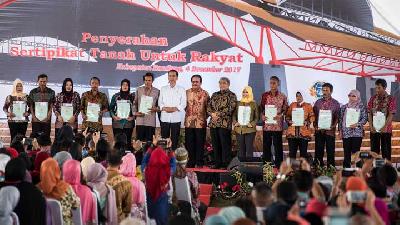 Program Sertifikasi Tanah, Jokowi: Biar Tak Berantem Terus