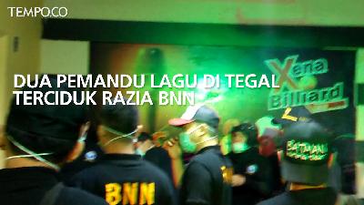 Dua Pemandu Lagu di Tegal Terciduk Razia BNN