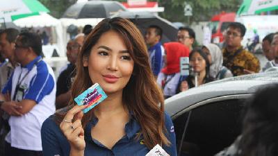 Cantiknya Maria Selena di Peluncuran Pertamax Turbo Versi Baru