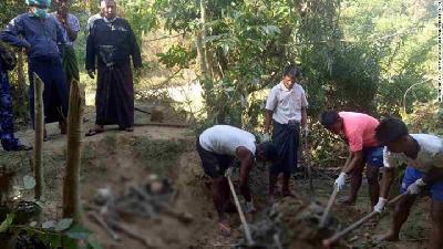 Myanmar Mendadak Larang PBB Masuk, Dipicu Temuan Kuburan Massal?