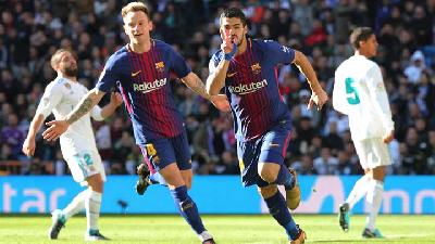 Liga Spanyol : Barcelona Hajar Real Madrid 3-0