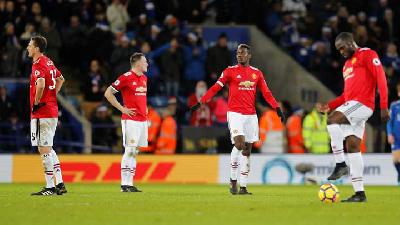 Liga Inggris : Manchester United Ditahan Imbang Leicester City