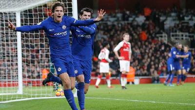 Hasil Liga Inggris : Arsenal Bermain Imbang dengan Chelsea