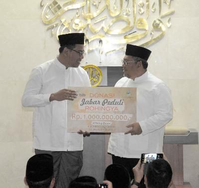 Pemprov Jabar Salurkan Bantuan Peduli Rohingya Tahap II Rp 1 Miliar
