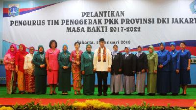 Anies Baswedan Lantik Pengurus Tim Penggerak PKK DKI