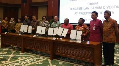 Papua dan Mimika Dapat 10 Persen Saham Freeport