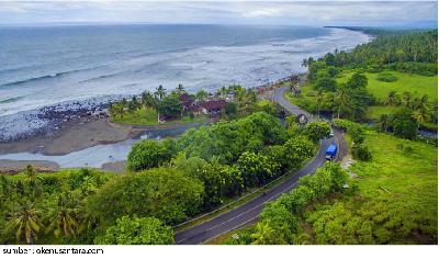 Pantai Yeh Leh Bali Tawarkan Dua Suasana, Sungai dan Pantai