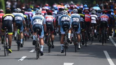 Tour d'Indonesia: Jatuh, Pembalap Filipina Masuk Rumah Sakit