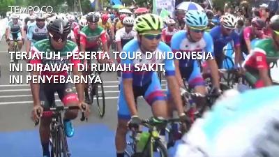 Terjatuh, Pembalap Tour d'Indonesia Ini Dirawat di Rumah Sakit