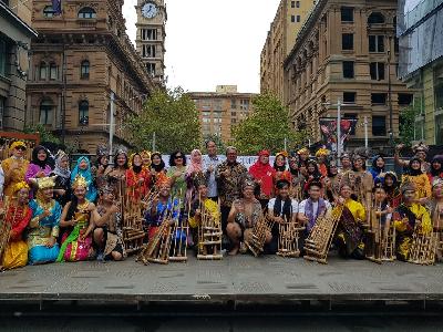 Di Harmony Day Australia, Grup Angklung Mainkan Amazing Grace