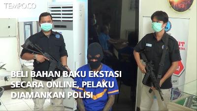 Beli Bahan Baku Ekstasi Secara Online, Pelaku Diamankan Polisi