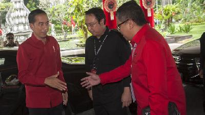 Presiden Joko Widodo Hadiri Rakernas III PDIP di Bali