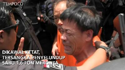 Dikawal Ketat, Tersangka Penyelundup Sabu 1,6 Ton Meronta