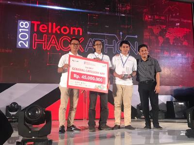 Sisihkan Ratusan Peserta, Gifood Juarai Telkom Hackathon 2018