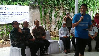 Restrukturisasi PAM Jaya, Sandiaga Uno: Tengah Dikaji oleh TGUPP