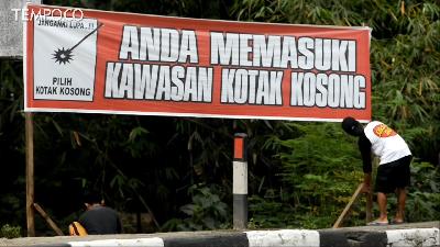Warga Enrekang Kampanyekan Kotak Kosong Lawan Calon Petahana
