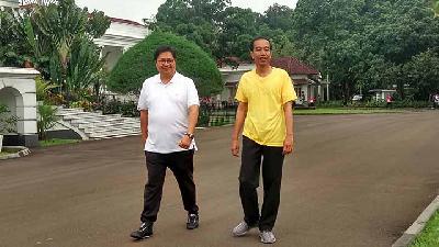 Ketika Jokowi Sindir Airlangga Soal Angka 4 di Acara Ini