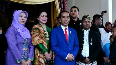 Jokowi dan Iriana Hadiri Resepsi Pernikahan Cucu Soeharto