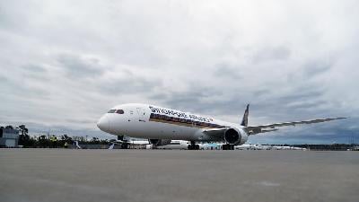 Perdana, Boeing 787-10 Dreamliner Dikirim ke Singapore Airlines