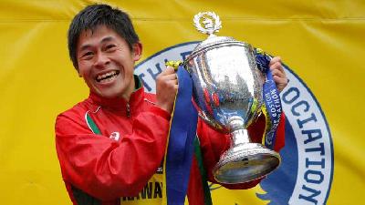 Pelari Asal Jepang Berhasil Menangkan Boston Marathon ke-122