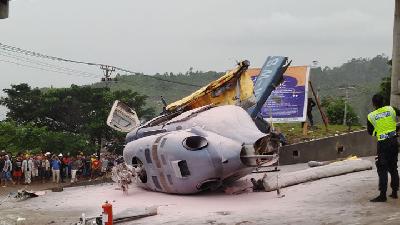 Helikopter Jatuh di Morowali, Satu Korban Meninggal Dunia