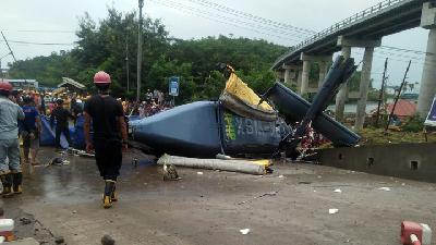 Helikopter Jatuh di Morowali Selang 10 Menit Lepas Landas