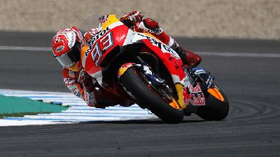 Latihan Bebas 1 MotoGP Prancis: Marquez Tercepat, Rossi Keenam