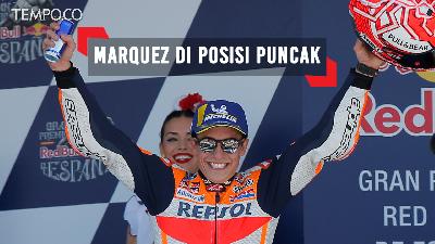 MotoGP Spanyol, Marquez di Posisi Puncak