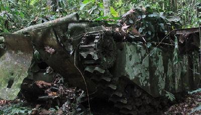 Menemukan Tank Perang Dunia II di Hutan Tambrauw Papua Barat