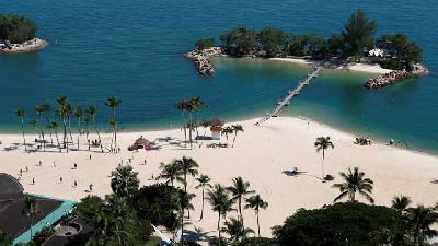 Pulau Sentosa jadi Tempat Pertemuan Trump dan Kim Jong Un