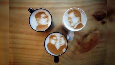 Sensasi Menikmati Kopi Latte Bergambarkan Kim Jong Un