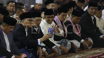 Jusuf Kalla Salat Idul Fitri di Masjid Istiqlal