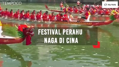 1.200 Orang Ikuti Festival Perahu Naga di Cina