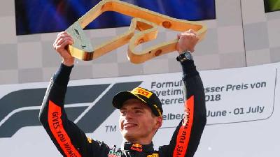 Hasil F1: Pembalap Max Verstappen Berhasil Menangi GP Austria