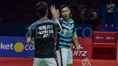Marcus - Kevin Ditantang Pasangan Jepang di Final Indonesia Open