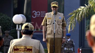 Anies Pimpin Apel Penertiban Pengolahan Limbah dan Sumur Resapan