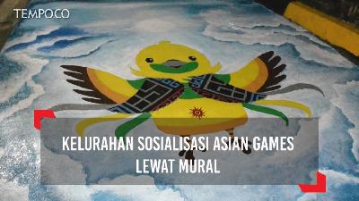 Kelurahan Sosialisasi Asian Games Lewat Mural