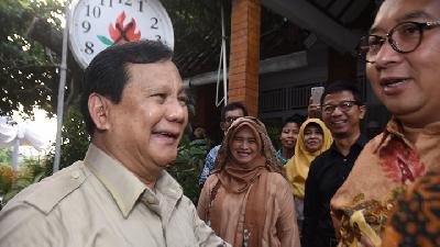Adakan Pertemuan di Rumah Maher Algadri, Prabowo: Kok Bocor Sih?