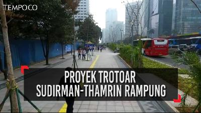 Proyek Trotoar Sudirman-Thamrin Rampung, Ini Penampakannya