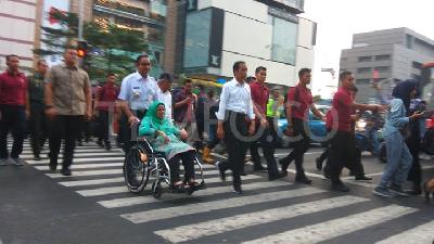 Anies Baswedan Bikin Pelican Crossing, Jokowi: Keputusan Tepat