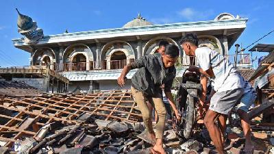 Cerita Imam Salat Menyaksikan Masjid Runtuh Saat Gempa Lombok