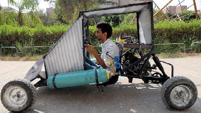 Mahasiswa Mesir Bikin Mobil Berbahan Bakar Udara