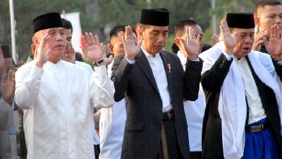 Jokowi Ikuti Salat Idul Adha Bersama Warga Bogor