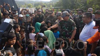 Kepada Panglima dan Kapolri, Korban gempa Lombok Minta Direlokasi