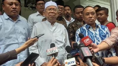  Di Depan Pelajar NU, Ma'ruf Amin Puji Muhammadiyah
