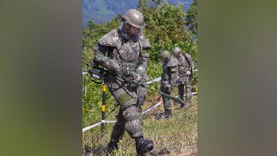 Tentara Korea Selatan Bersihkan Ranjau Darat di Perbatasan